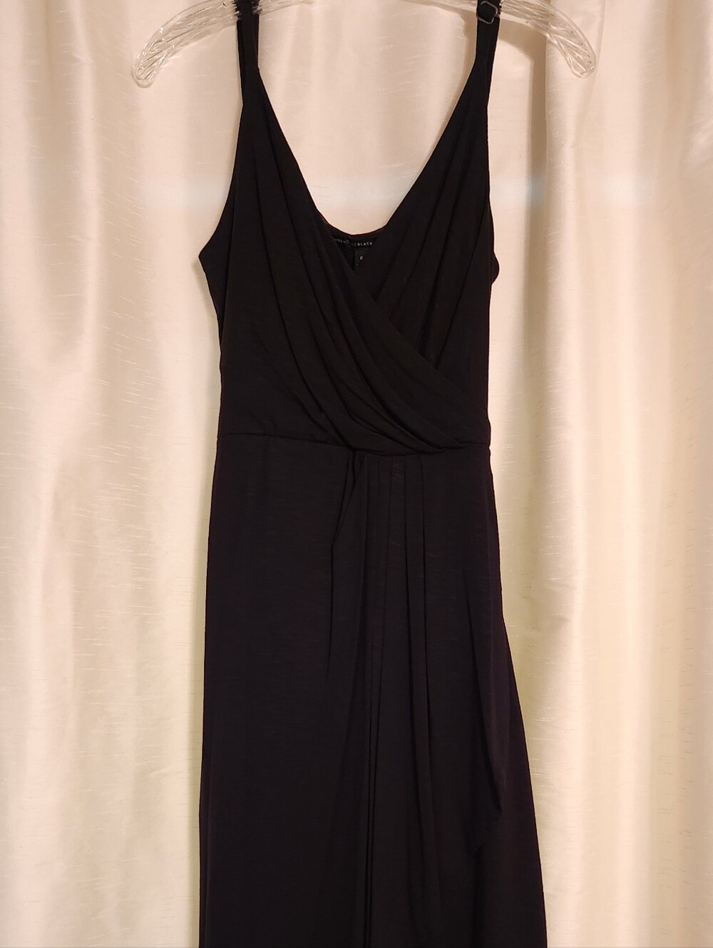 White House Black Market Black Faux Wrap Dress